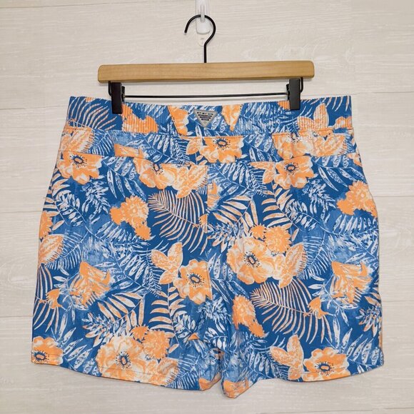 Columbia Men's Floral Print Stretchy Pull On PFG 5'' inseam Shorts size large - Picture 5 of 5
